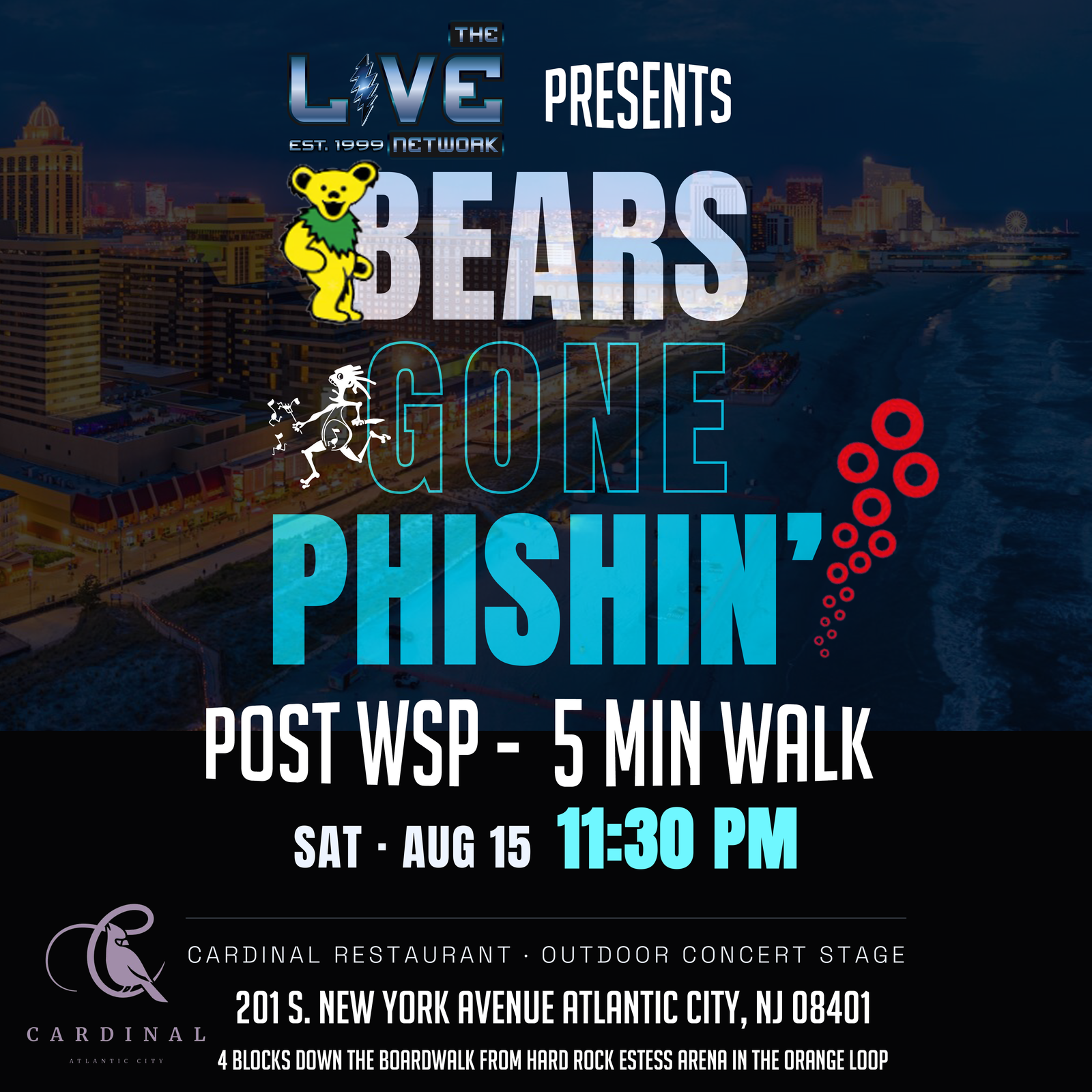 Bears Gone Phishin' event poster